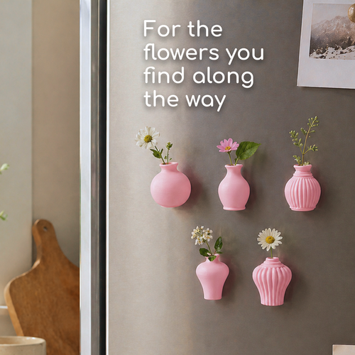 Fridge Magnet Mini Vases